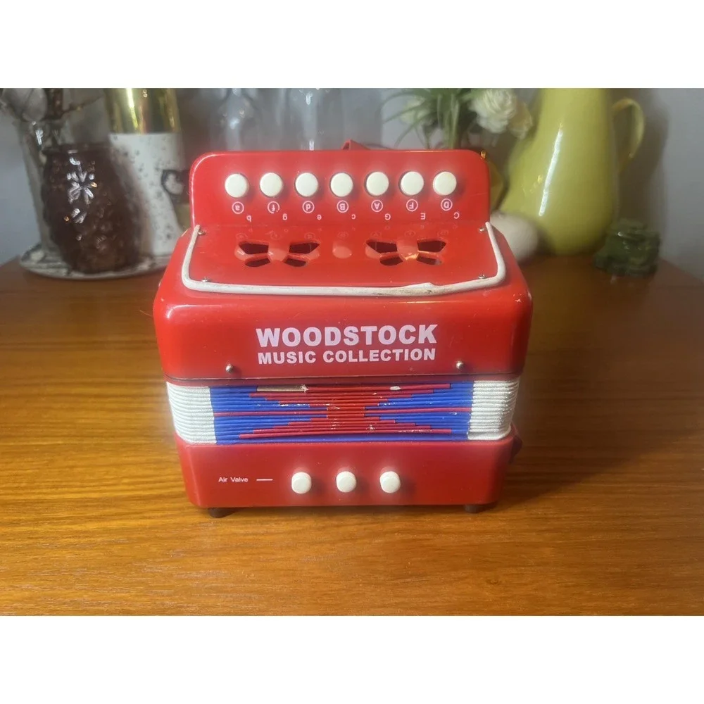 Red Toy Accordion for Kids